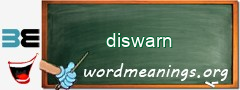 WordMeaning blackboard for diswarn